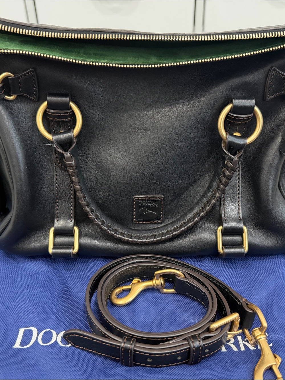 Dooney & Bourke Black Florentine Satchel